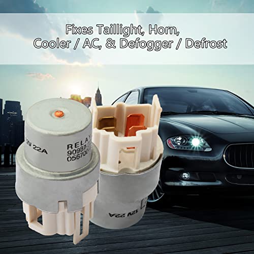 2Pcs 90987-02004 056700-4810 Dc12V 22A 4Pins Car Air-Conditioning Relay #TOP6