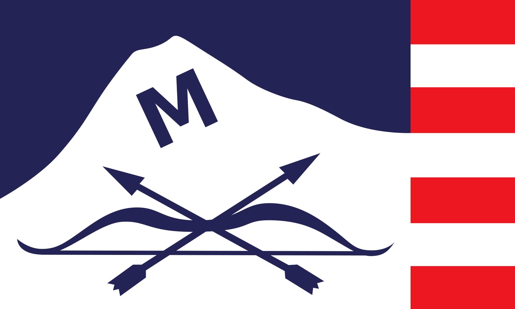 Drapeau Large Butte Montana | Décoration murale et bannière paysage de 1.35m² pour salon