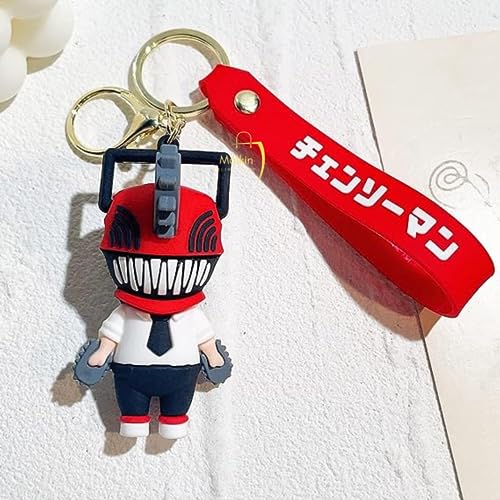 Image of MALKIN 1 Chainsaw Man Keychain | Denji Makima | Chainsaw Man Action Figure | Anime Keychain | Anime Merchandise | Anime Merch | Anime Accessories | Anime Gifts | Anime Key Chains | Chainsaw Man Merch