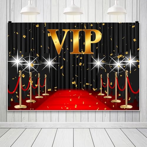 Fondo Fotográfico 9x6ft Vinilo Rojo Negro Duiduiren miniatura 3