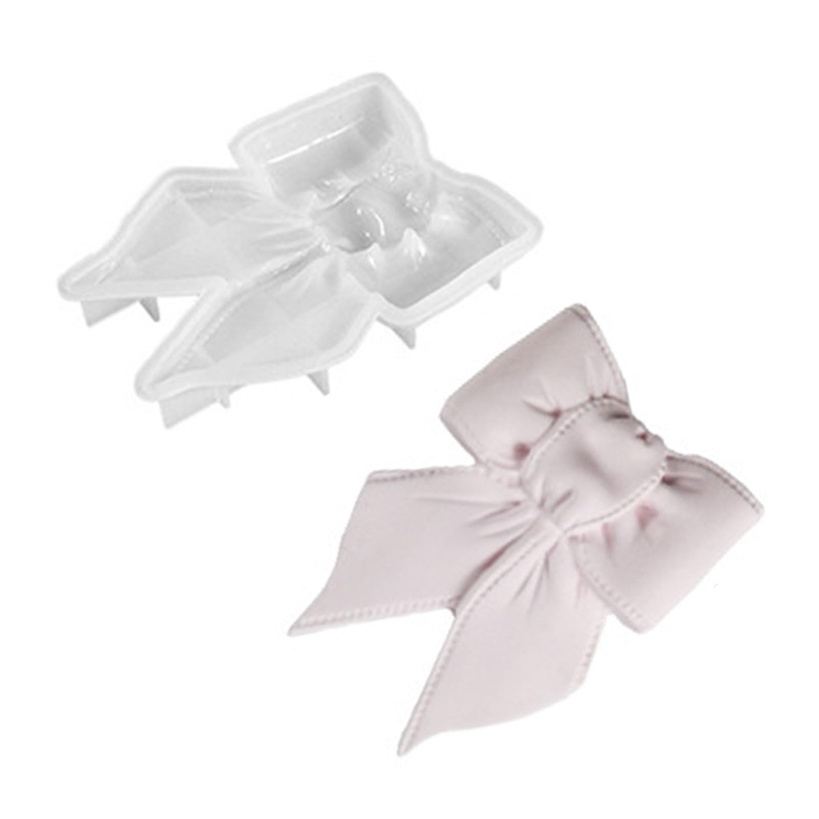 Tsophreniq Bowknot Tray Silicone Mold Crystal Storage Tray Epoxy Resin Plaster Jewelry Casting Molds Home Decorations Silicone Molds for Baking