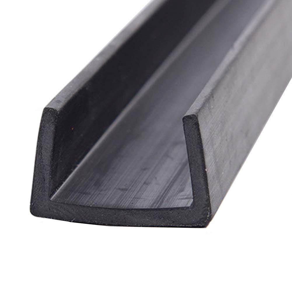 GOONSDS Rubber Edge Trim – Flexible U Channel Rubber Edge Protector for Sharp or Rough Surfaces, Easy to Install for Cars, Boats, Machinery and More,22x13mm,Length 1m/39inch