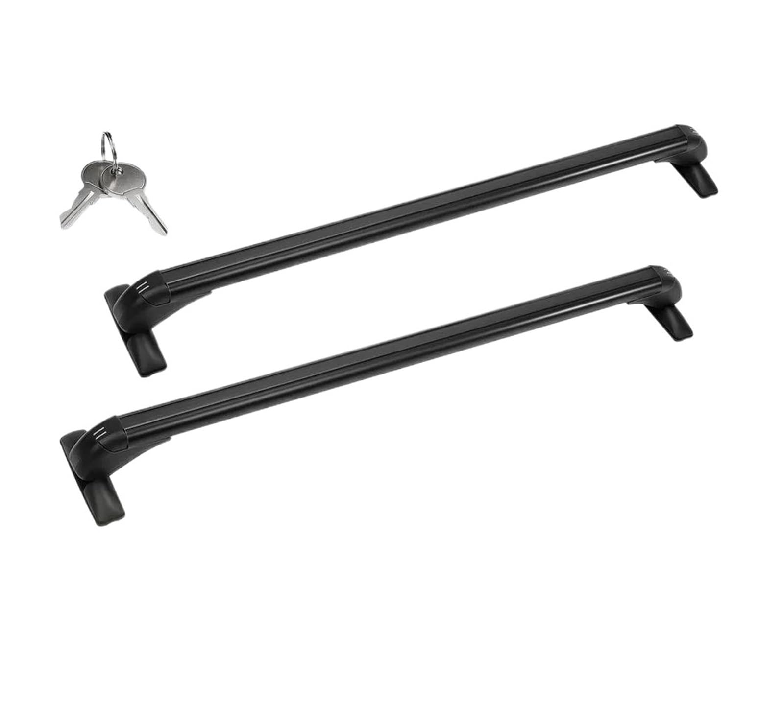 Barras techo coche bloqueables antirrobo de 105 cm para llevar equipaje 8