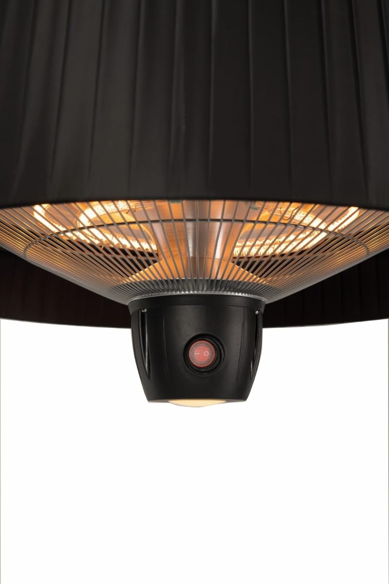 vidaXL Sunred Artix 1500 - Lampada alogena sospesa, 50 x 50 x 30 cm, Colore: Nero