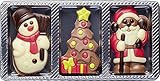 Confiserie Weibler Schokolade Weihnachten - Schokoladengeschenk Xmas - 3 Schokoladenfiguren - 30g
