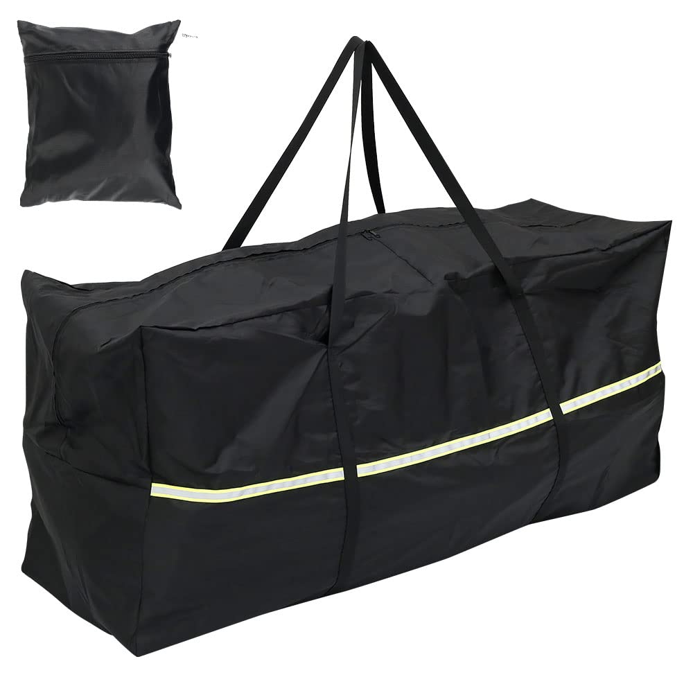 Eummy Garden Furniture Cushion Storage Bag 173x76x51cm Waterproof Heavy Duty 210d Oxford Fabric Rip Proof Outdoor Garden Patio Cushion Cover Bags with Handle and Zipper for Christmas Tree