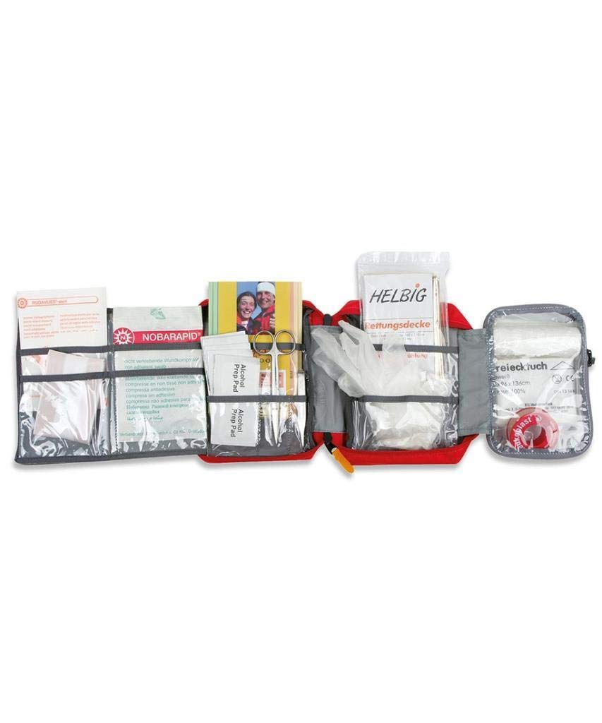 Tatonka First Aid Compact – zestaw pierwszej pomocy z obszerną zawartością – m.in. koc ratunkowy, lista kontrolna i ściągawki do pierwszej pomocy – do aktywności na świeżym powietrzu, wędrówek,