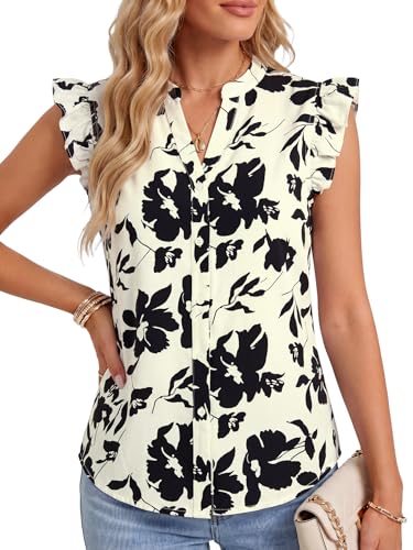 Image of Women's Dressy Striped V Neck Blouse