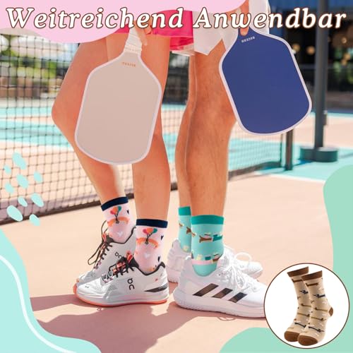 Tantanbear 3 Paar Dackel Socken, Socken Hundemotiv 36-45, Dackel Geschenke mit Witzige Spruch und Dackelmotiv für Teenager Erwachsener Herren Damen