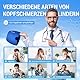 ONLYCARE Migräne Maske, Upgraded Migräne Kühlmaske Schlafmaske Kühlmütze Kühlhaube 360° Gel Surround kühlpads zur Linderung von Migräne, Kopfschmerzen