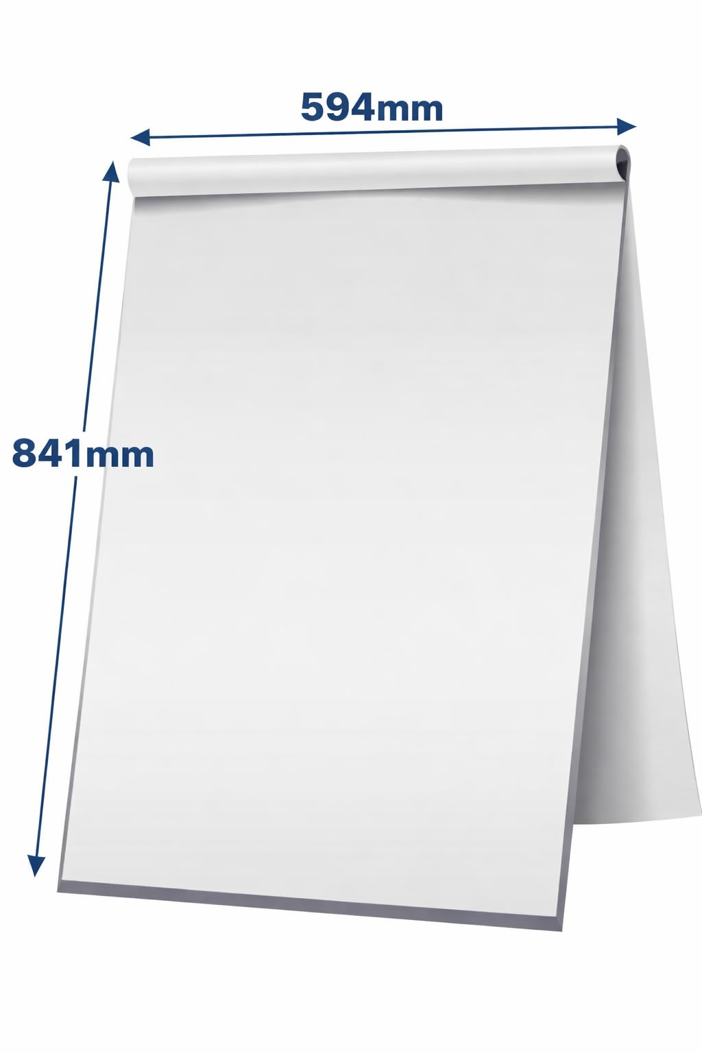 indigo Orchid® Recycled White Flipchart Pad A1 – 40 Sheets, Premium Thick Paper, Smooth Writing Surface, Eco-Friendly Presentation Pad for Office, School & Meetings (5)