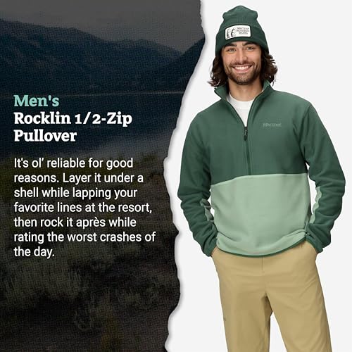 Image of MARMOT Men's Rocklin 1 /2 Zip, Lightweight Fleece Pullover Jacket