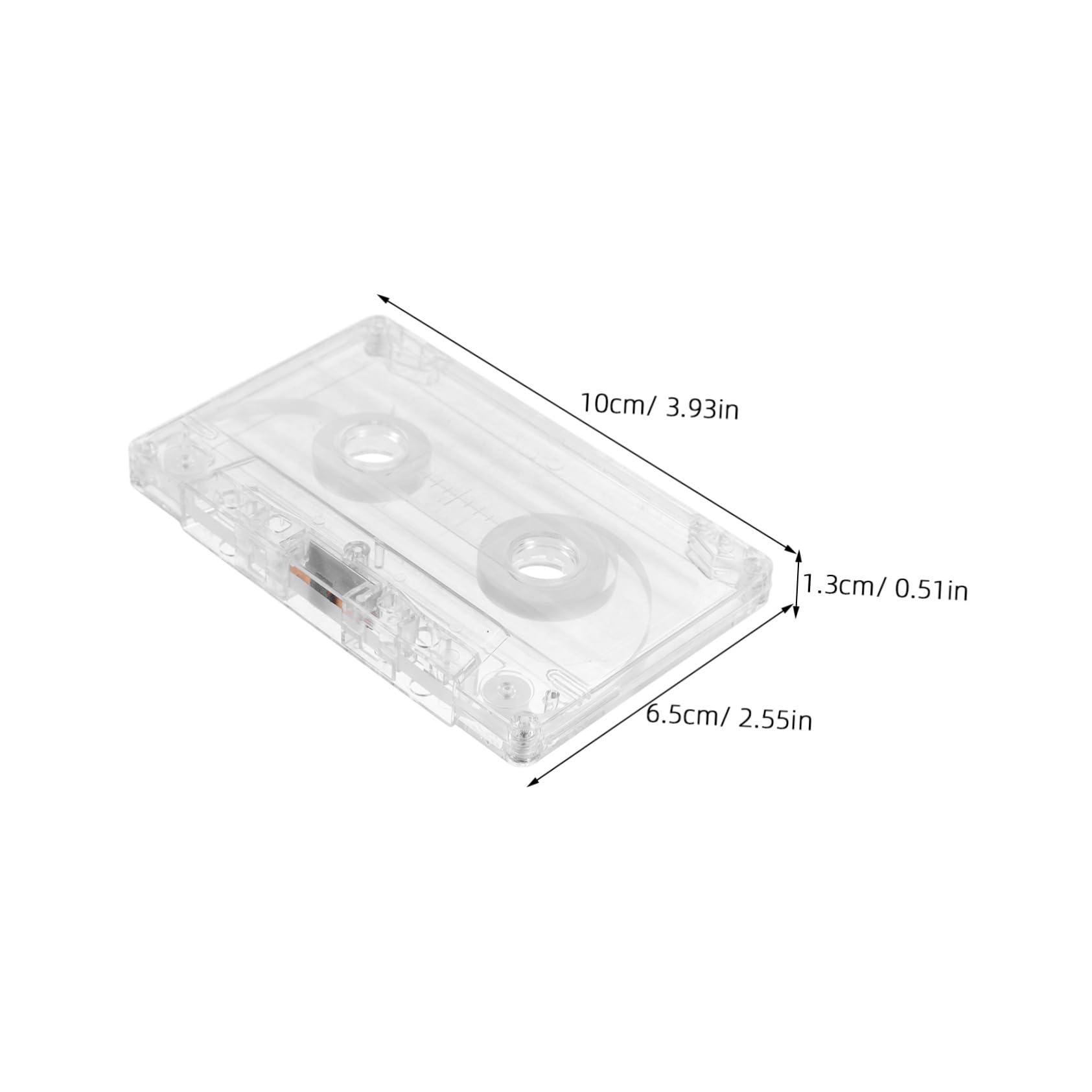 KOMBIUDA 4pcs Vintage Cassette Tape Storage Box Transparent Audio Cassette Holder for Travel and Home Use Moisture-Resistant Design for -Term Preservation
