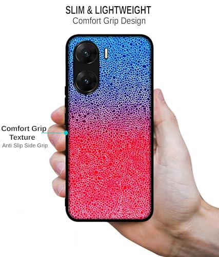 Image of Bubbles Design Premium 2D Printed Metal Back Case Cover for Vivo V29E 5G