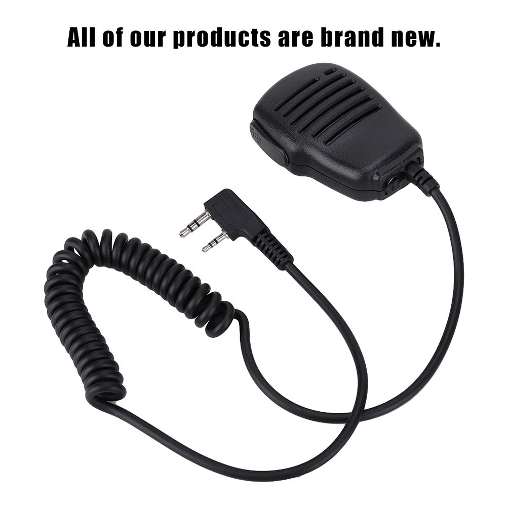 Microfono Altoparlante Walkie Talkie, Impermeabile Mini Altoparlante PTT palmare 2 Vie Mini Altoparlante Radio Esterna per UV5R 888S / /TYT
