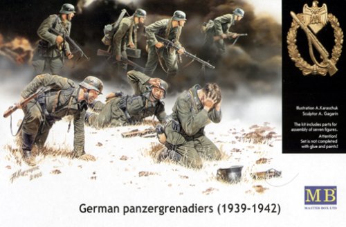 German Panzer Grenadiers 1/35 Master Box figuras dinámicas que salvan tu diorama