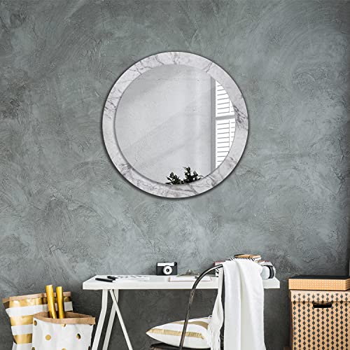 Miroir imprimé 80 cm sans cadre pour agrandir petit salon - 7