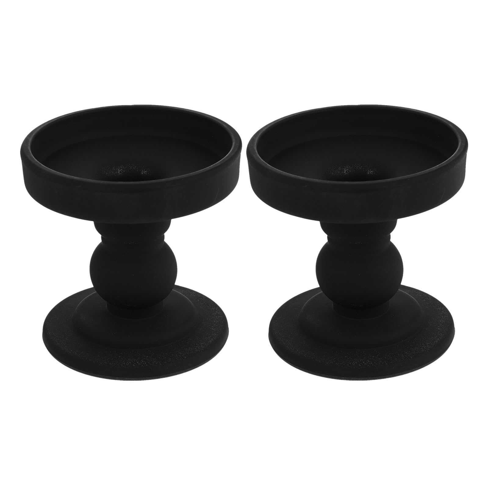 Support en verre noir pour bougie chauffe-plat design haut de gamme et finitions soignées
