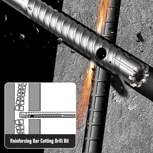Foret à marteau rotatif idéal pour percer le béton armé et la maçonnerie dense - 6
