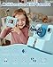 Nreonrick Kids Camera Instant Print, Selfie Digital Instant Cameras, Reversible Lens Mini Toddler Camera with 3 Roll Paper Toys for Boys Girls Age 3-12 in Halloween Christmas Birthday 32GB Card Blue