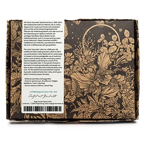 Ayurvedische Heilkräuter - Samen-Geschenkset mit 3 indischen Heilpflanzen