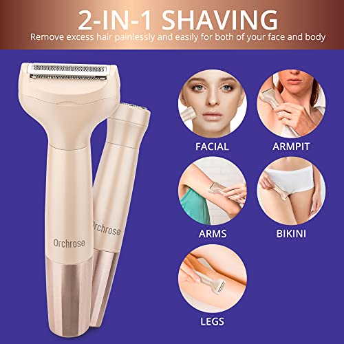 Electric Razors for Women ,Womens Electric Razor 2 in 1 for Leg Face