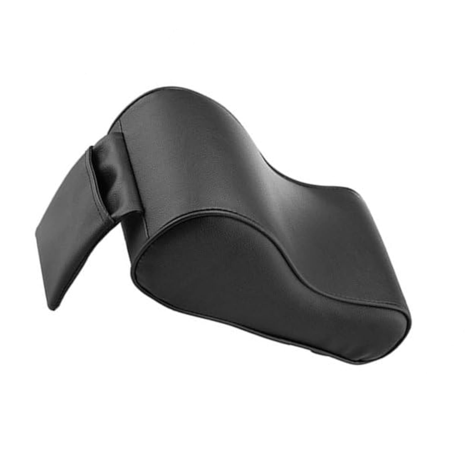 YU WELL Car Center Console Armrest Cushion Memory Foam Seat Arm Rest Pillow Pad Support for Car Jeep Chair Armrest Cover for Resting Elbow & Forearm (Leather-Black, Universal-Fit)