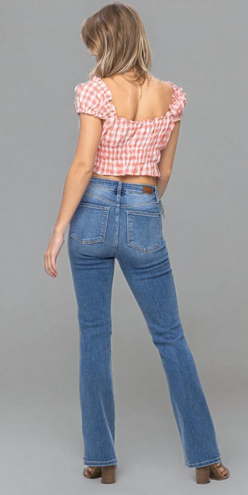 Judy Blue High Waist Classic Contrast Wash Bootcut - Image 9