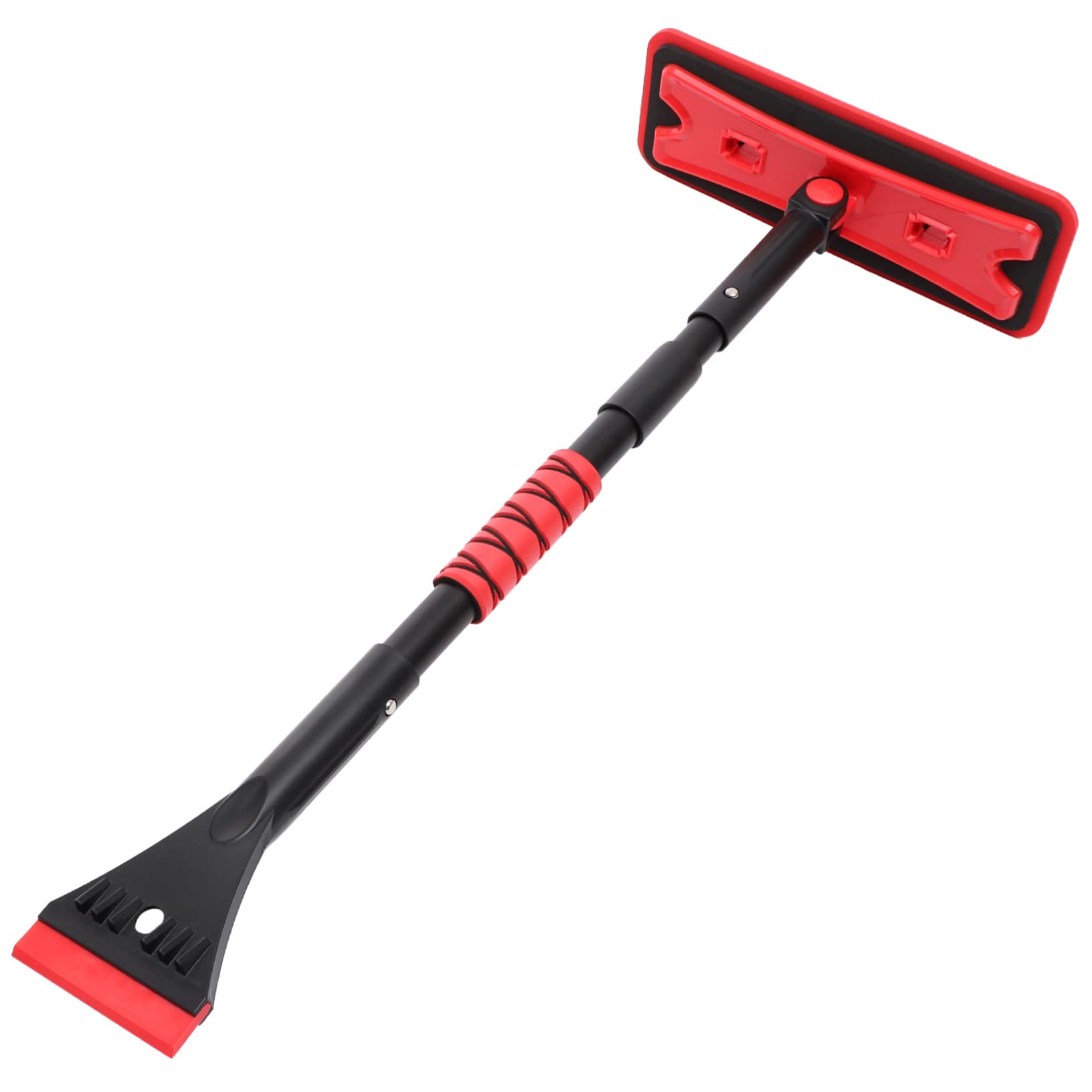 Alipis Grattoir à Neige pour Voiture Télescopique 7 Positions Rouge