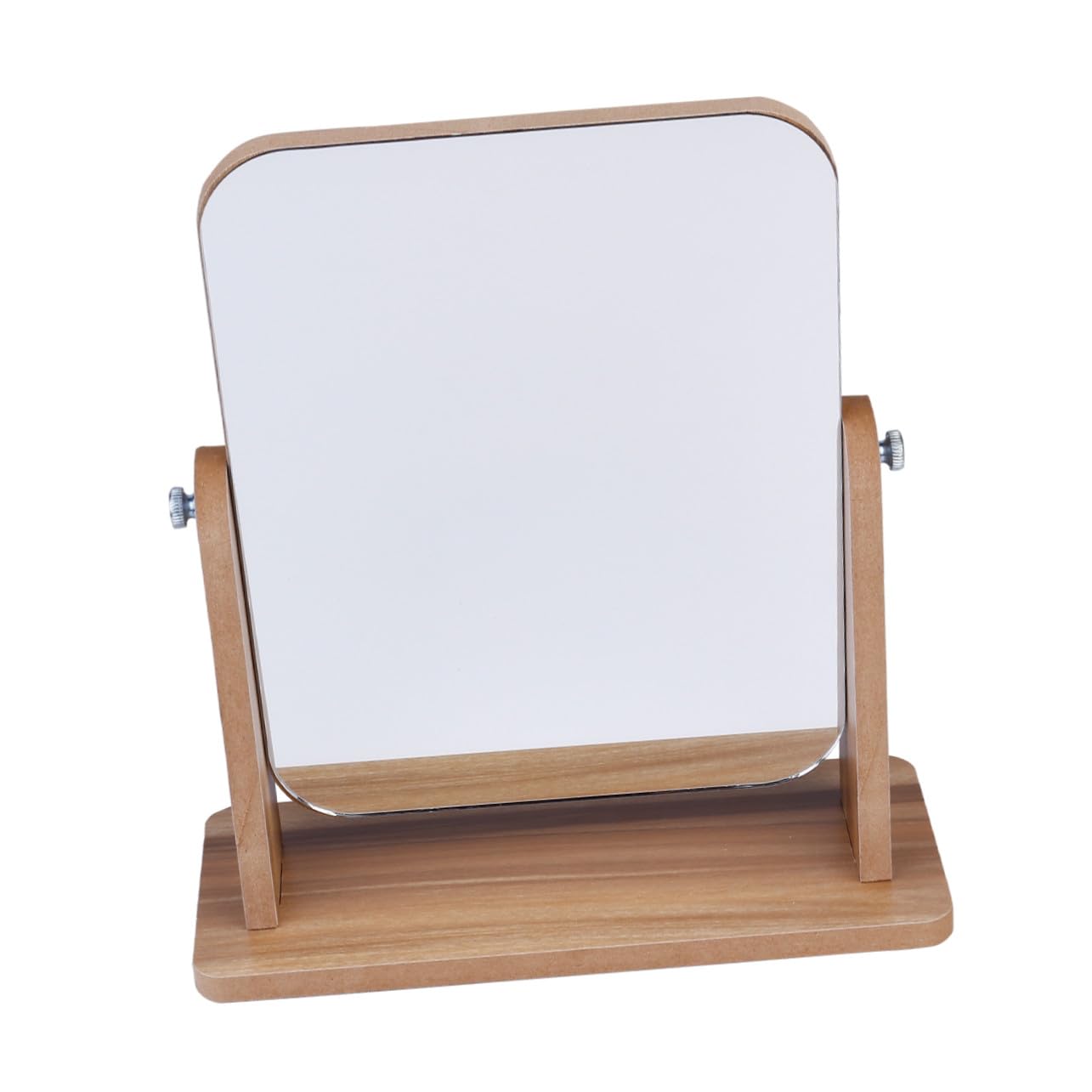 Miroir de table maquillage gris PLAFOPE en bois compact pour bureau et chambre