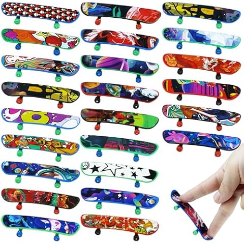 XIPEGPA Mini Finger Skateboards Finger Skateboard Toys for Birthday Party Favors Gift Props Decoration (100) Cover