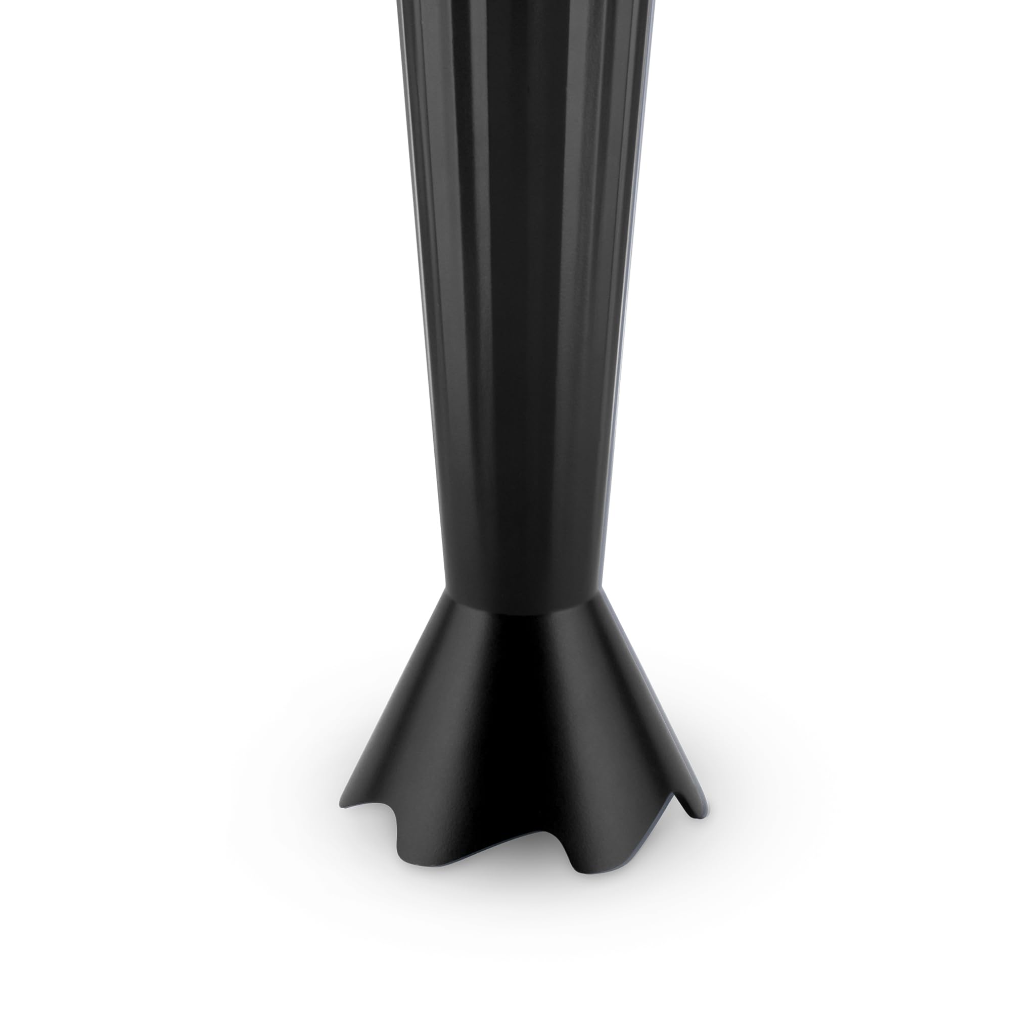 Alessi Plissé MDL10S B - Stabmixer mit Messbecher, Schneebesen und Zerkleinerer, aus Thermoplastischem Harz, Europäischer Stecker 500W, Schwarz
