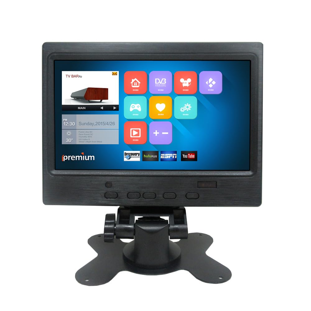 Kit de moniteur portable 7 pouces (16:9) HDMI/VGA/2AV pour PC, Raspberry Pi, Orange Pi, résolution 800 x 480