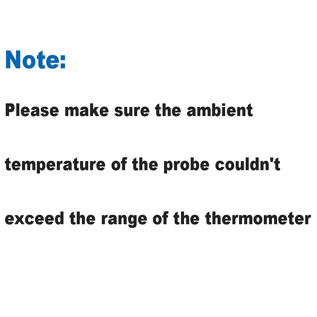0-500°C Forno Termometro con Sonda Lunga per BBQ Barbecue (500°C)