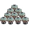 Mgoodoo 10PCS 1.57'' Pumpkin Knobs, Vintage Ceramic Cabinet Knobs, Decorative Drawer Knobs for Dresser Closet Cupboard Door Pulls Handles Blue