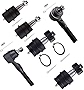 SOSOPART 6pc Set Front Suspension Kit Upper Ball Joint Lower Ball Joint Inner Outer Tie Rod End Replacement for Jeep Cherokee Comanche Grand Cherokee Grand Wagoneer Wrangler