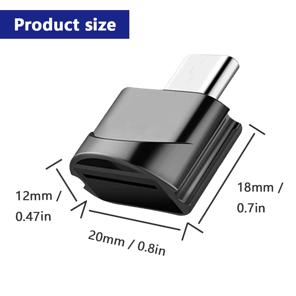 5 in 3 eoria Lettore di schede, adattatore USB OTG Lightnin-Type C
