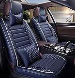 bmw e90 innenausstattung [Bequemes Material]: Die Unterseite und die Rückseite des Autositzkissens bestehen aus Stoff, die Seiten bestehen aus PU-Leder, die Oberseite und das Kissen bestehen aus einem weichen, schwammglatten und zarten Verbundstoff, atmungsaktiv, verschleißfest und geruchlos, geeignet für den ganzjährigen Einsatz