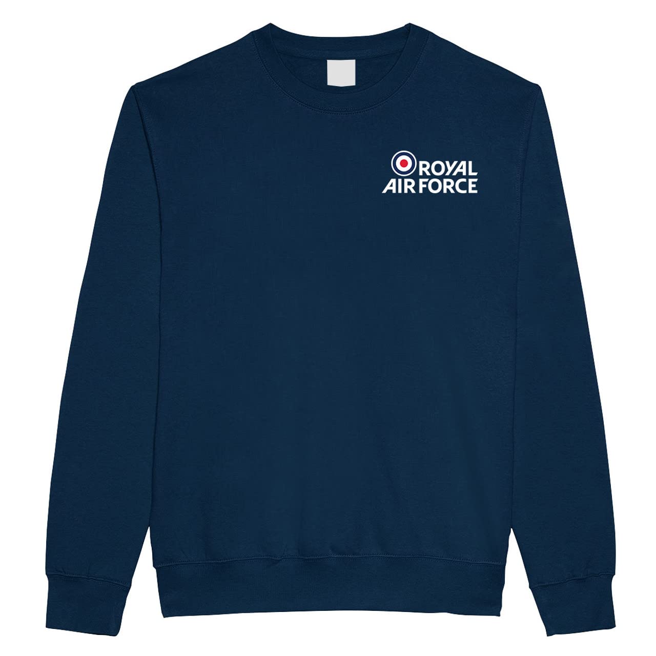 Royal Air Force Printed Trendy Sweatshirts for Men and Women Fashion, Cute Cotton Fleece Sweaters Aesthetic Clothes, Long Sleeve Athletic Workout Crewneck Sweat Shirts, Navy - M