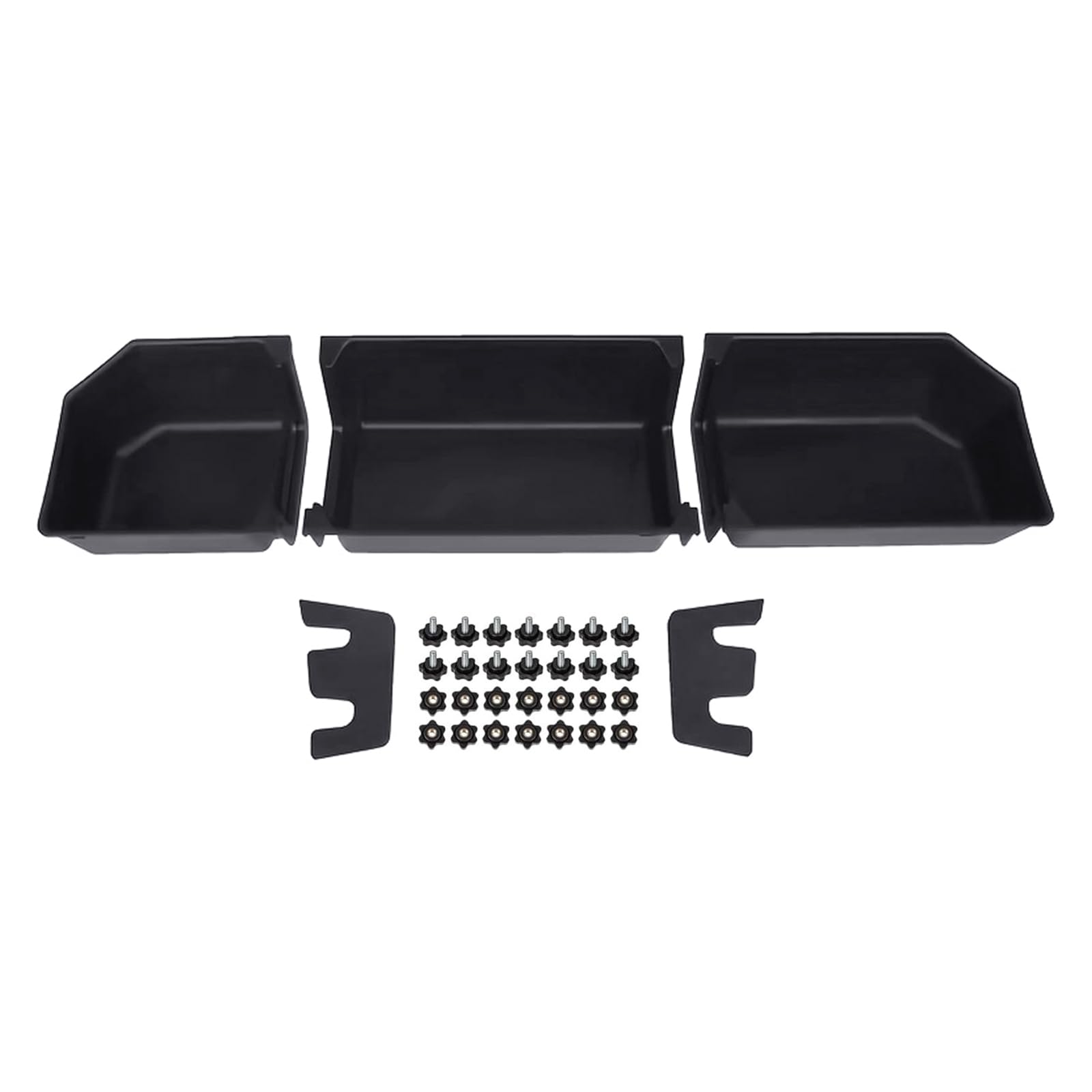CUNZJIA Heavy Duty Concealed Under Seat Storage Box Container Suitable for F350 F450 F550 Trucks ABS Organizers