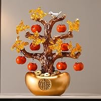 Amazon.co.jp: 鹿の置物 元寶 玄関置物 招財樹 招財 財運 金運