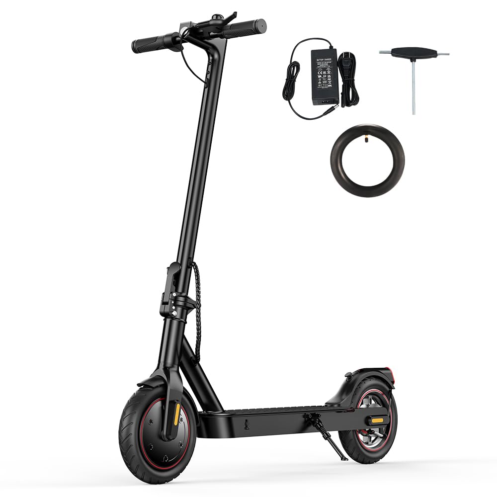Adult Electric Scooter 350W Motor 18MPH Top Speed E-Scooter up to 21 Miles Range Foldable Escooter with Dual