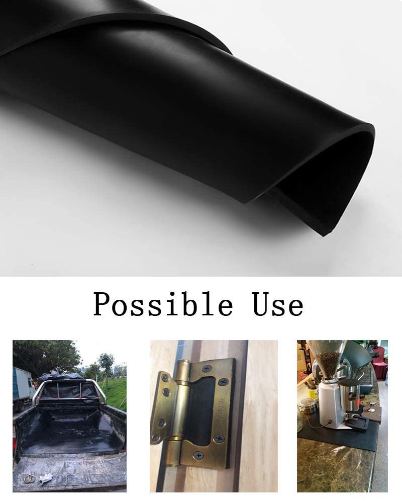 NABOWAN Solid Rubber Sheets,Strips,Rolls 1/16" (.062") Thick x 1" Wide x 120" Long, Thin Neoprene Rubber, Perfect for DIY Gasket Material, Sealing, Liner, Shield, Padding, Mat : Industrial & Scientific