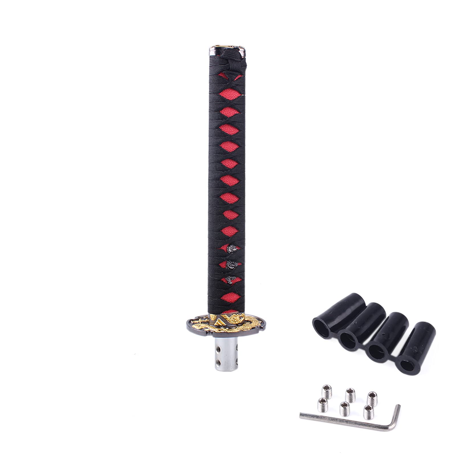 Muge Racing Black Samurai Sword Automatic Shift Knob Universal Compatible With Manual Transmission Cars-26Cm