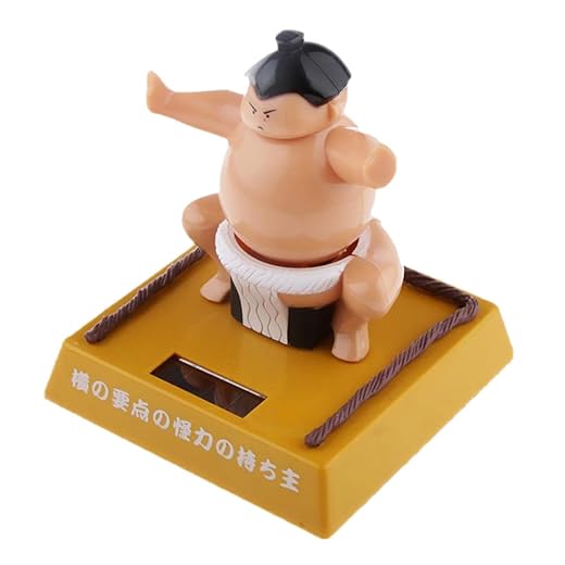 Dualoai Solar Power Bobblehead Toy Abbildung Nohohon Japanischen Sumo Wrestler