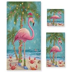 Christmas Tropical Flamingo Palm Tree Crab