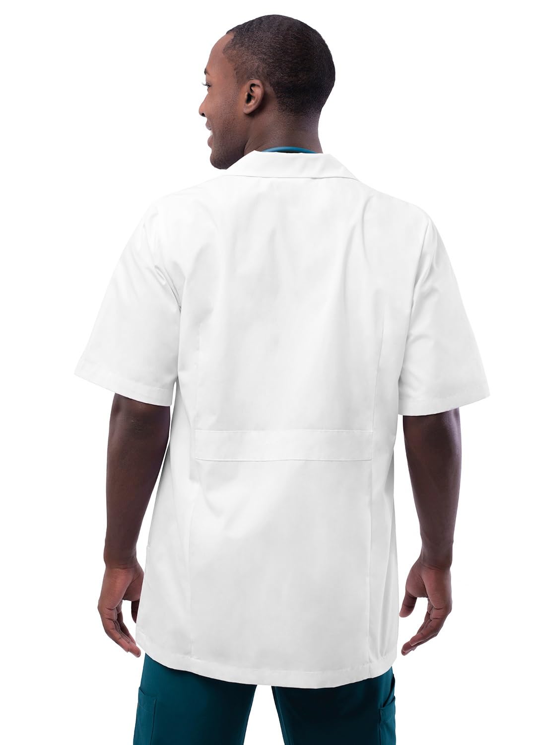 Adar Batas de laboratorio para hombre - Bata de laboratorio manga corta de 79 cm
