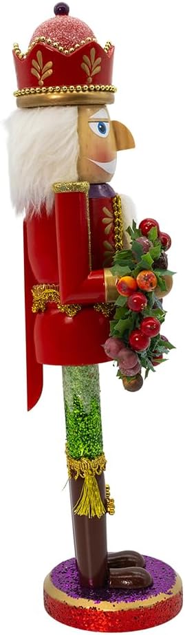 Kurt Adler 15-inch Wooden Sugar Frost Nutcracker