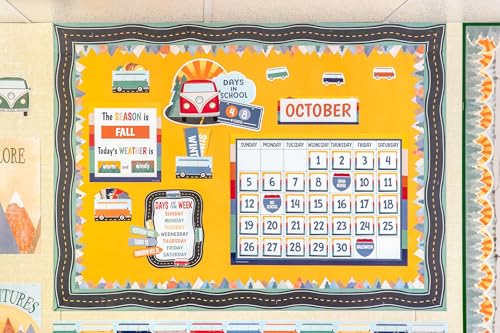 Teacher Created Resources Moving Mountains Road Trip Calendar Bulletin Board (TCR9221) by Teacher Created Resources - Used condition - Image 3