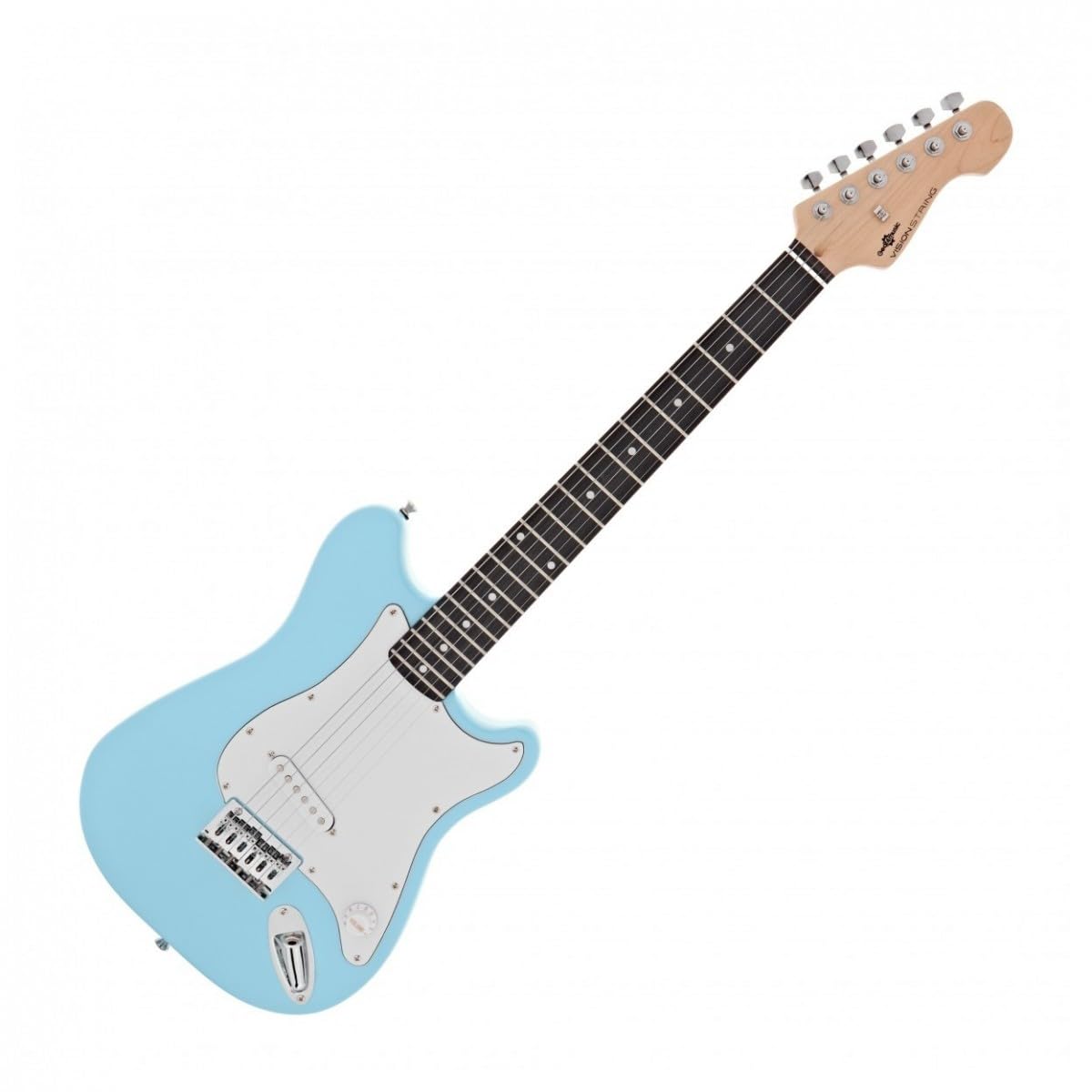 VISIONSTRING Kids Guitarra Eléctrica Tamaño 3/4 Guitarra Eléctrica Starter Pack con Amp para Principiantes Azul
